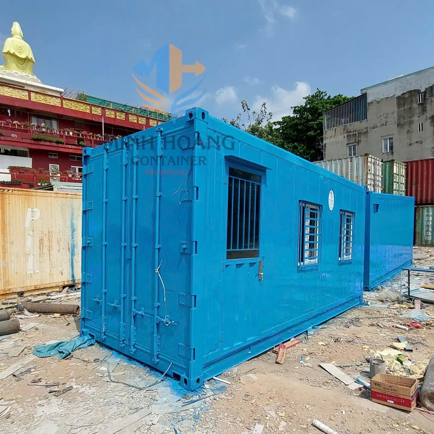 Container Văn Phòng 20 Feet (Vỏ Lạnh): Giải Pháp Cách Nhiệt & Cách Âm Đẳng Cấp